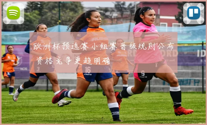 欧洲杯预选赛小组赛晋级规则公布 资格竞争更趋明确