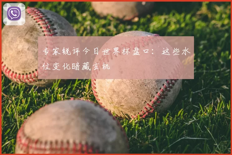 专家锐评今日世界杯盘口:这些水位变化暗藏玄机